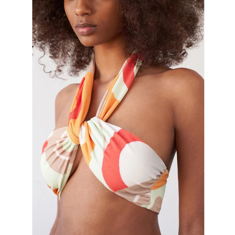 Revel Rey | Simone Wrapped Halter Bikini Top (Matching Bottom Available) | NWT - Picture 4 of 11